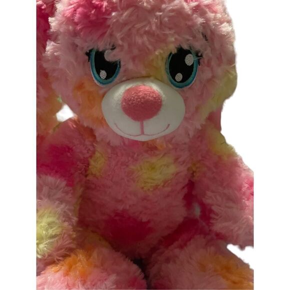 Build-A-Bear Workshop Kids Pink Polka Dots Bunny Rabbit Stuffed Animal Plush Toy - Picture 10 of 12